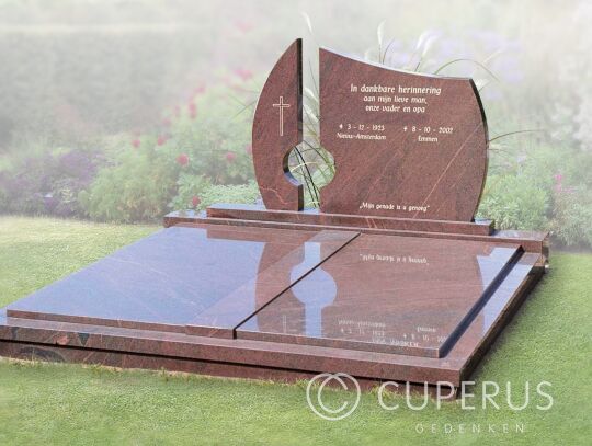 Dubbel familiegraf monument