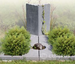 Dubbel monument met vloer