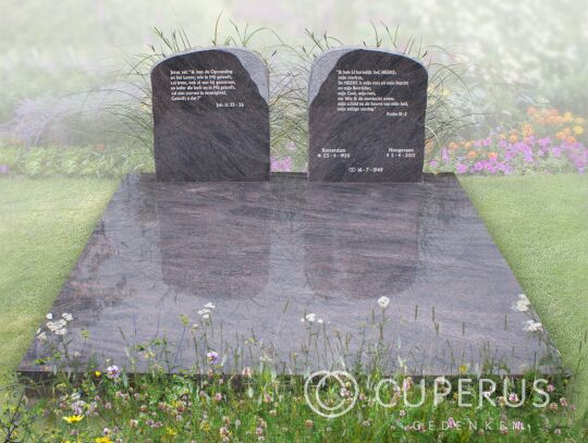 Dubbel monument met vloer