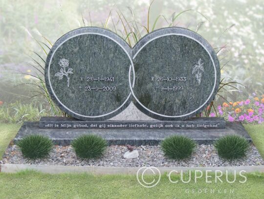 Dubbel monument staand