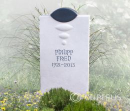 Eenvoudige grafkunst grafsteen van marmer