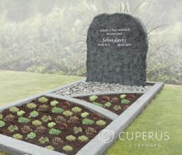 Grafmonument met zachte vormen