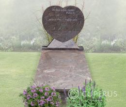 Enkel monument met afdekplaat