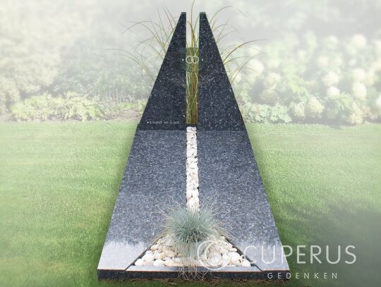 Enkel monument met afdekplaat