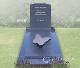 Enkel monument met afdekzerk