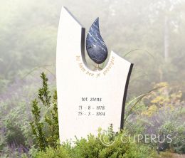 Enkel monument staand