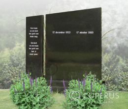 Enkel monument staand