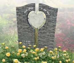 Enkel monument staand
