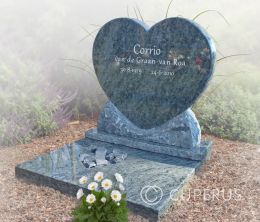 Grafmonument met hart