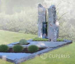 Natuurlijk zuilen grafmonument