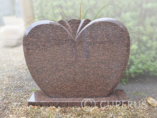 Grafmonument met hartje