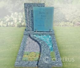 Glazen grafmonument