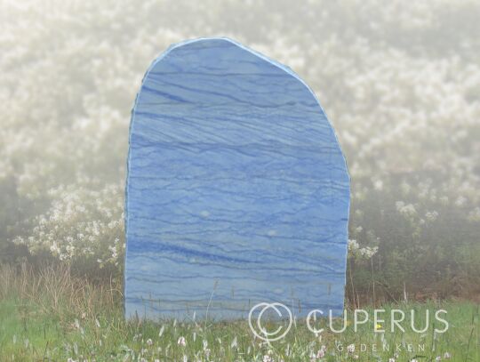 Grafsteen licht blauw