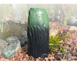 Groene bronzen kunstenaars urn 'Riet'