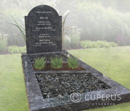 Grafmonument klassiek donker natuursteen