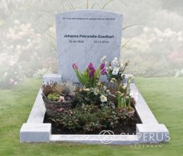 Grafmonument toogvorm van marmer