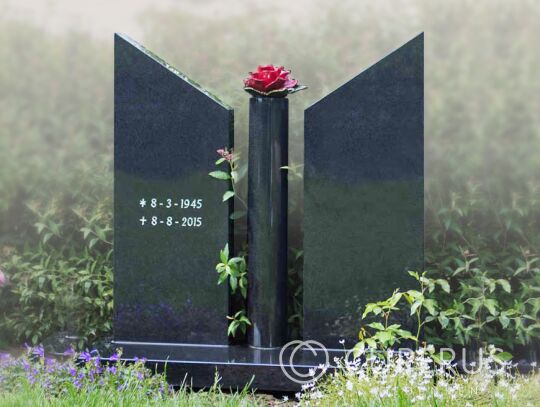 Kort grafmonument natuursteen