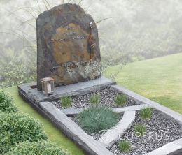 Grafsteen van ruwe leisteen