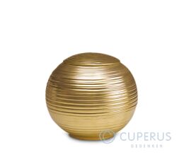 Porseleinen urn goudkleurig 