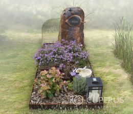 Versteend hout grafmonument