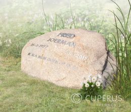 Grafmonument met zwerfkei