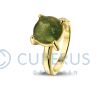 Asring geelgoud met hars en diamantjes foto 1