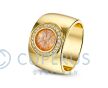 Asring Goldline met hars en diamantjes foto 1