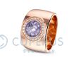 Asring Goldline rosegoud met hars en diamantjes foto 1
