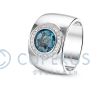 Asring Goldline witgoud met hars en diamantjes foto 1