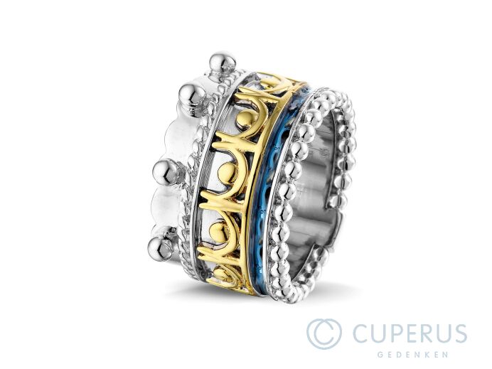 Asring Royals zilver en goud met hars foto 1