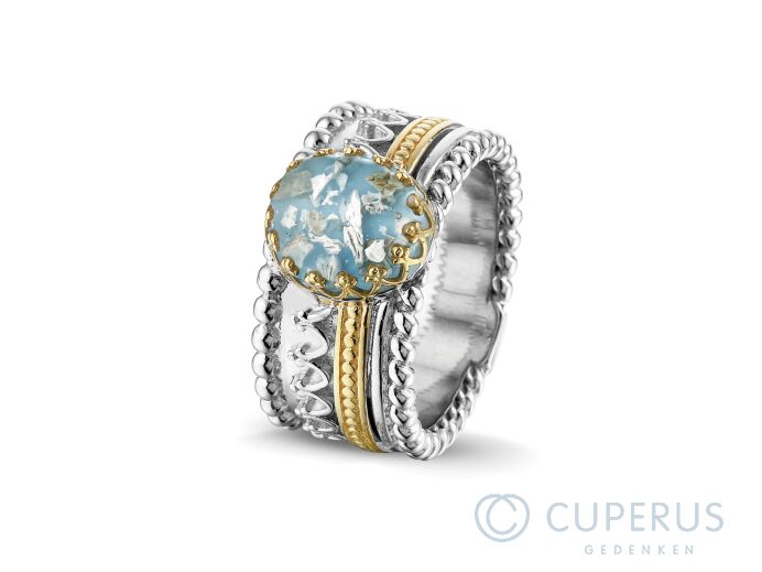 Asring Royals zilver en goud met hars foto 1