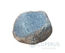 Basalt kei - natuurruw met gepolijst vlak foto 1