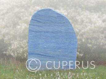 Blauwe grafsteen van Azul Macaube