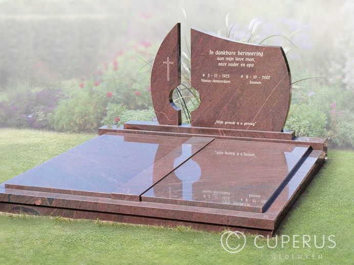 Dubbel familiegraf monument foto 1