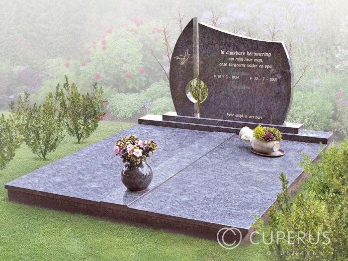 Dubbel monument met vloer foto 1
