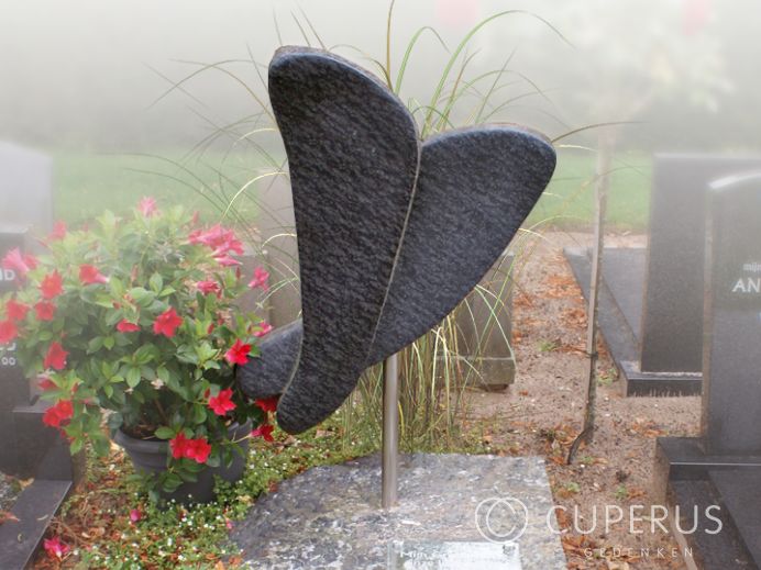 Enkel monument met afdekplaat foto 1