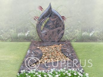 Enkel monument met vloer (15-zwo)