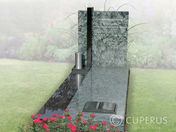 Enkel monument met vloer foto 1