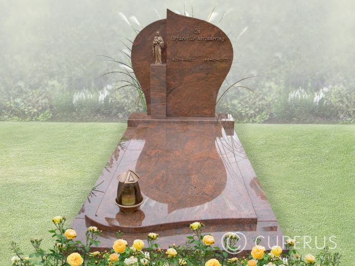 Enkel monument met vloer foto 1
