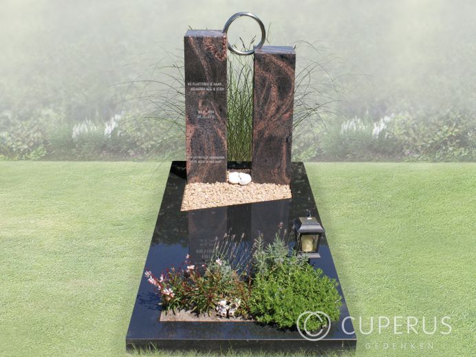 Enkel monument met vloer foto 1