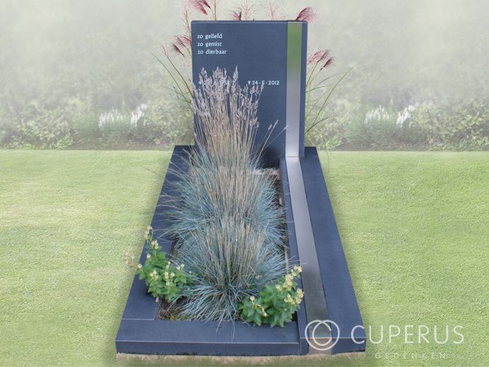Enkel monument met vloer foto 1