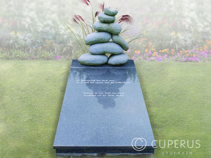 Enkel monument met vloer foto 1