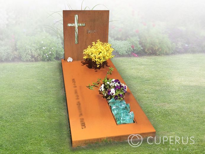 Enkel monument met vloer foto 1