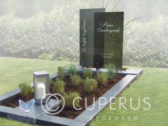 Glazen grafmonument