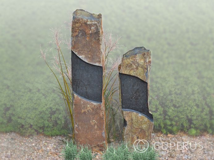 Grafmonument 2 basalt zuilen foto 1