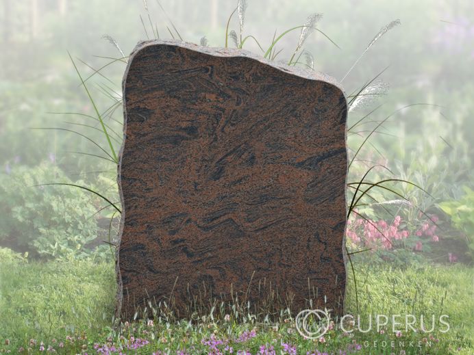 Grafsteen met ruw gehakte rand foto 1