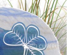 Kindergraf blauw glas met beertje foto 2