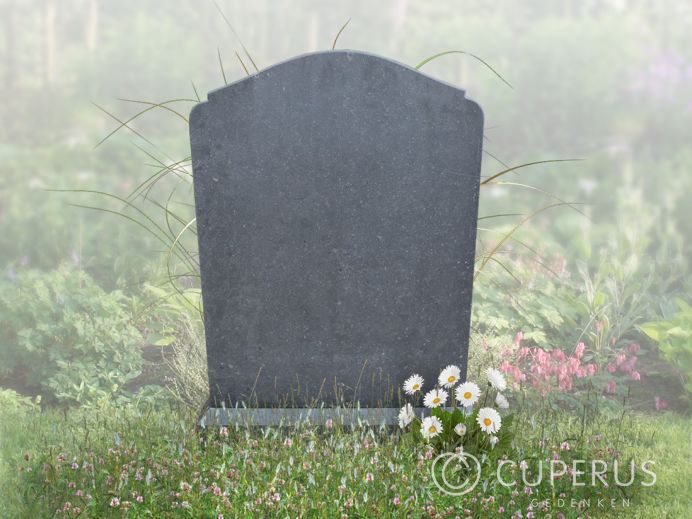 Kort grafmonument Belgisch hardsteen foto 1