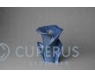 Keramische Calla bloem urn blauw foto 1