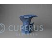 Keramische Calla bloem urn blauw foto 1